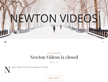 Tablet Screenshot of newtonvideos.com